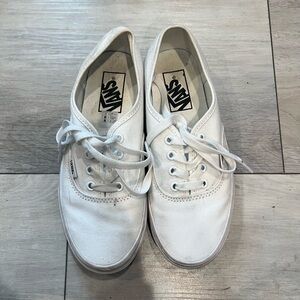 Vans Classic White Lace-Up Sneakers